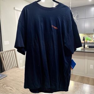 Columbia Men's Dark Navy Short-Sleeve Tee with Orange Logo